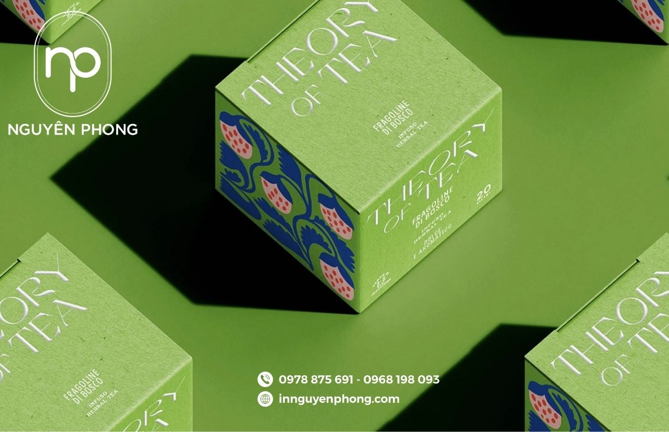 Mẫu hộp giấy đựng trà atiso nổi bật 